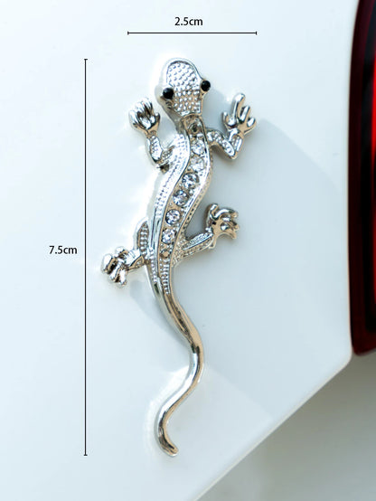 1pc 3D Gecko Design Car Sticker