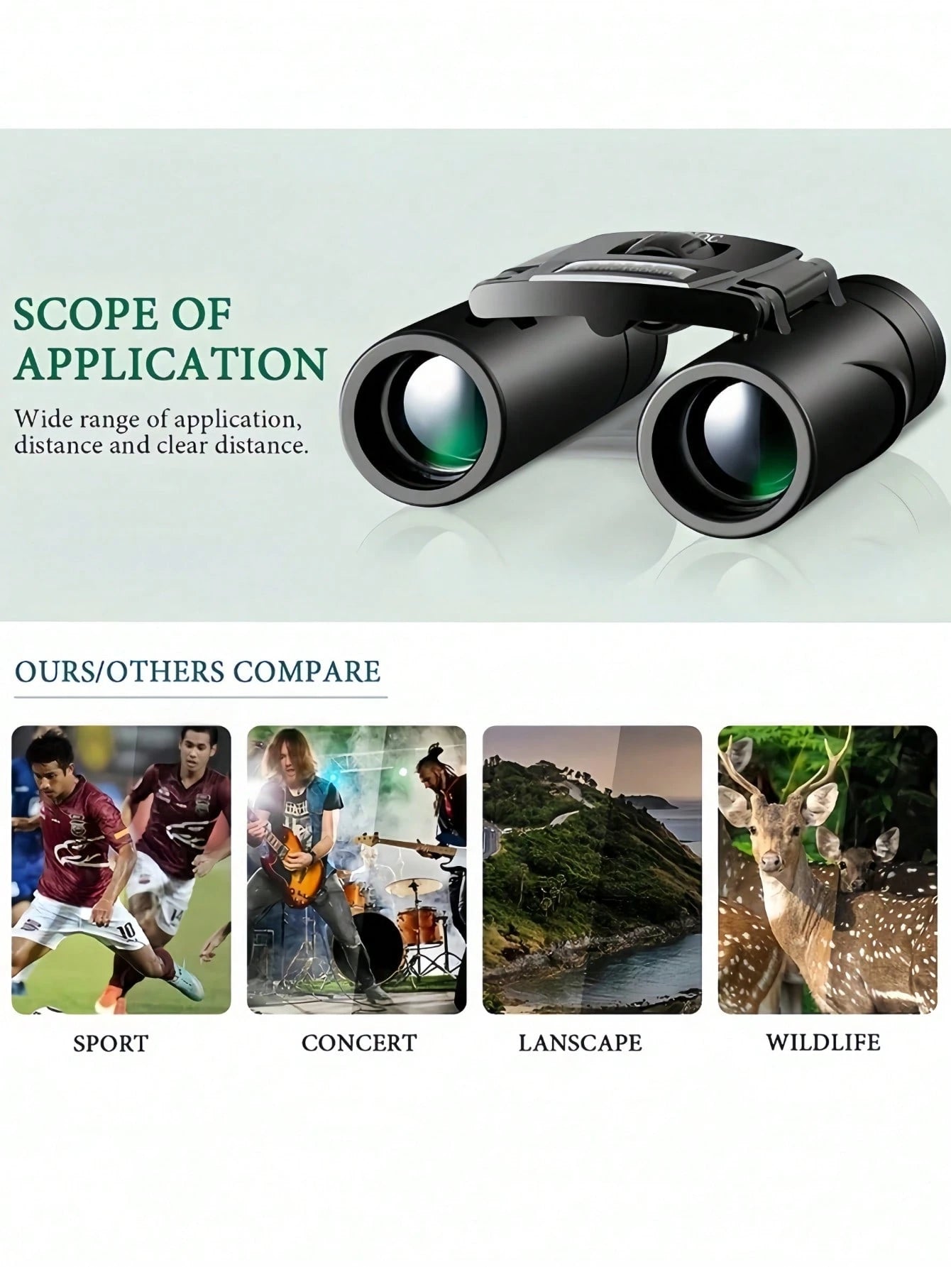 1PC 4000x25 High Power Professional Binoculars For Adults- Large Caliber Super Clarity & Outdoor Hunting Camping Bird Watching, Ideal Gift For Concerts & Wildlife Observation