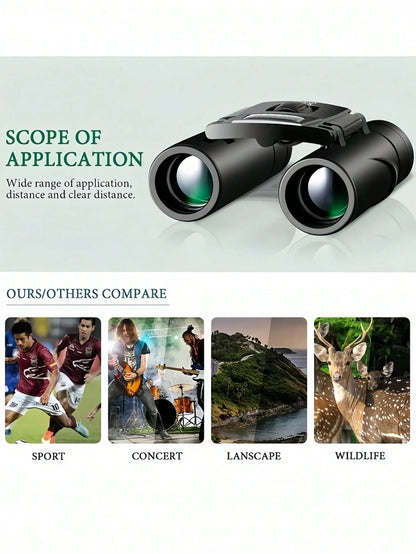 1PC 4000x25 High Power Professional Binoculars For Adults- Large Caliber Super Clarity & Outdoor Hunting Camping Bird Watching, Ideal Gift For Concerts & Wildlife Observation