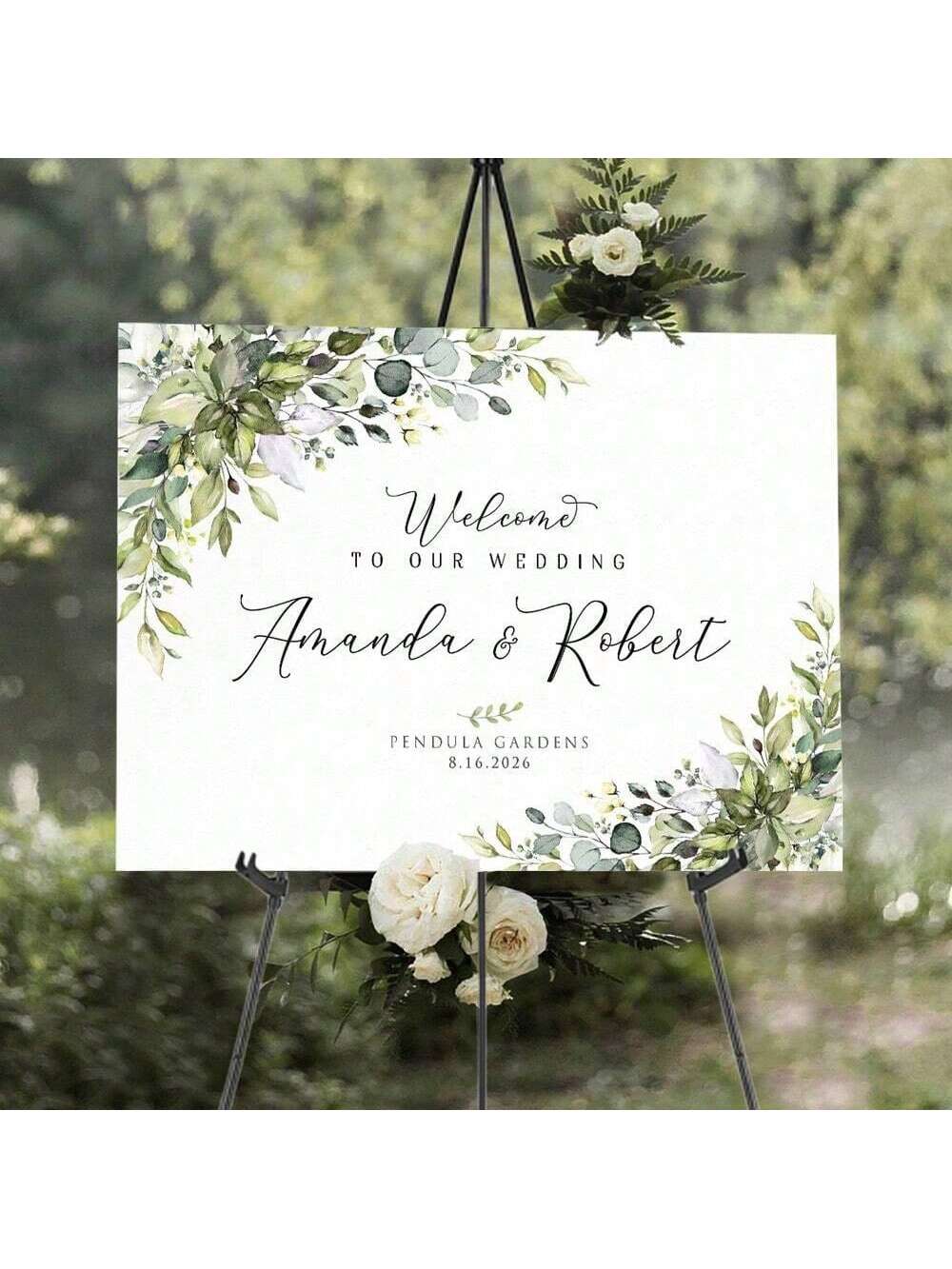 1PC 66inch Foldable Easel Stand, Baby Shower Sign Easel Stand- Portable Display Stand- Holds 5lbs" For Baby Shower Party Banner And Poster Display Adjustable Metal Tripod Ground And Tabletop Easel S