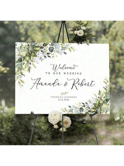 1PC 66inch Foldable Easel Stand, Baby Shower Sign Easel Stand- Portable Display Stand- Holds 5lbs" For Baby Shower Party Banner And Poster Display Adjustable Metal Tripod Ground And Tabletop Easel S