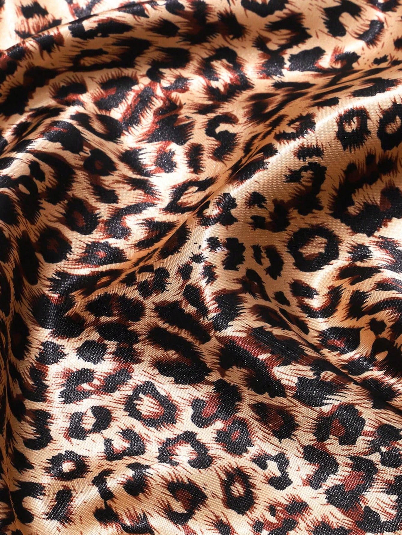 1pc 70/90cm Women's Leopard Print Square Scarf, Sun Protection, Versatile Headscarf, Silk Scarf, Summer