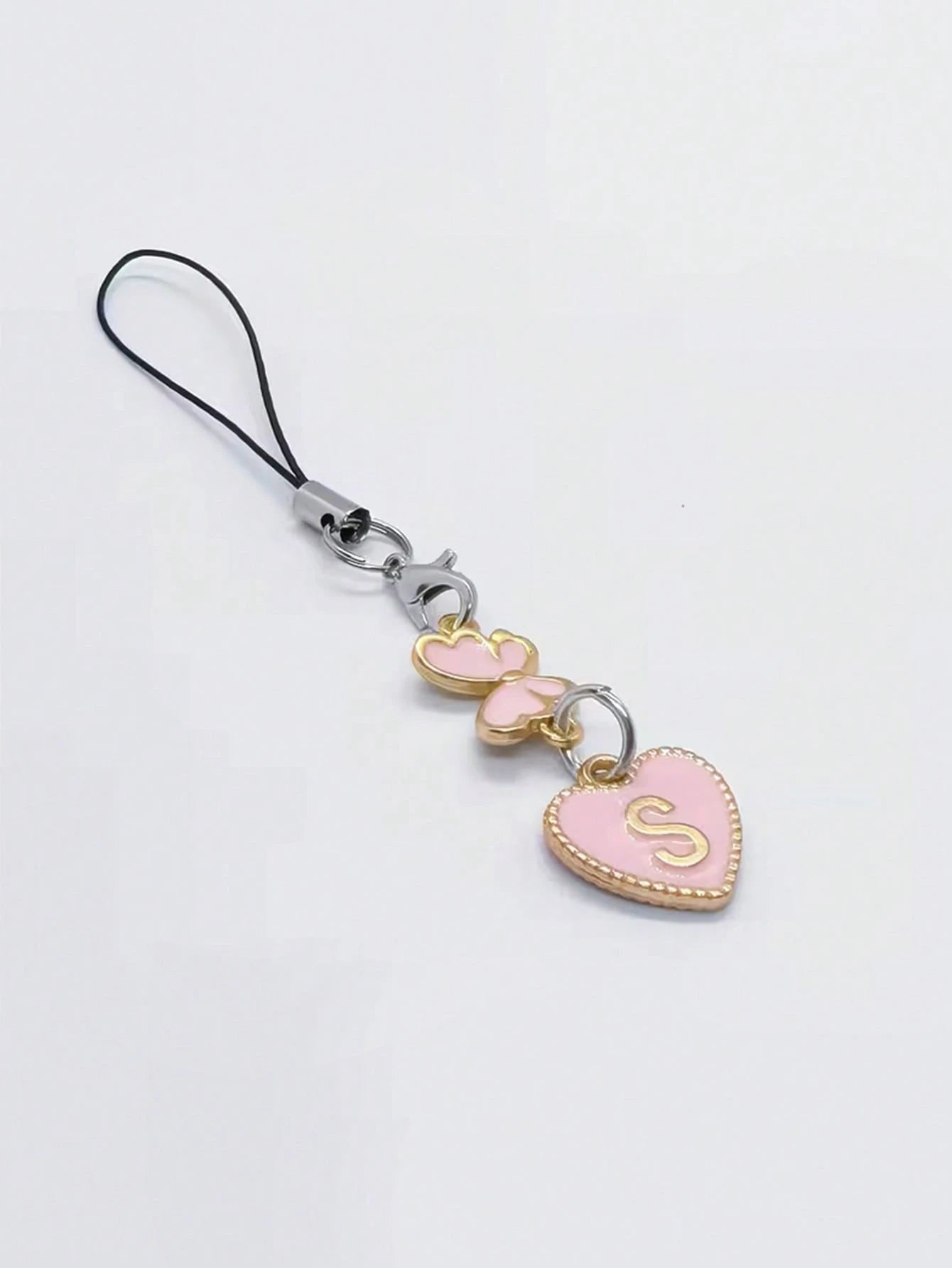 1pc A-Z Letter & Elegant Butterfly Design Phone Charm- Durable Alloy Material, Suitable As Gift For Friends, Girlfriends, Birthday, For Phone, Phone Charm, Girlfriend Gift, Elegant Accessory