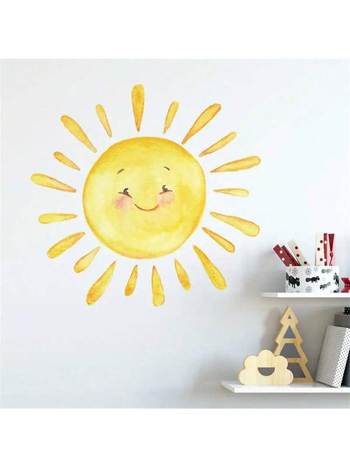 1pc Adorable Cartoon Wall Sticker- Perfect For Bedroom Or Home Entrance Decor! Baby Shower Family Decorations Gifts