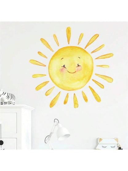 1pc Adorable Cartoon Wall Sticker- Perfect For Bedroom Or Home Entrance Decor! Baby Shower Family Decorations Gifts