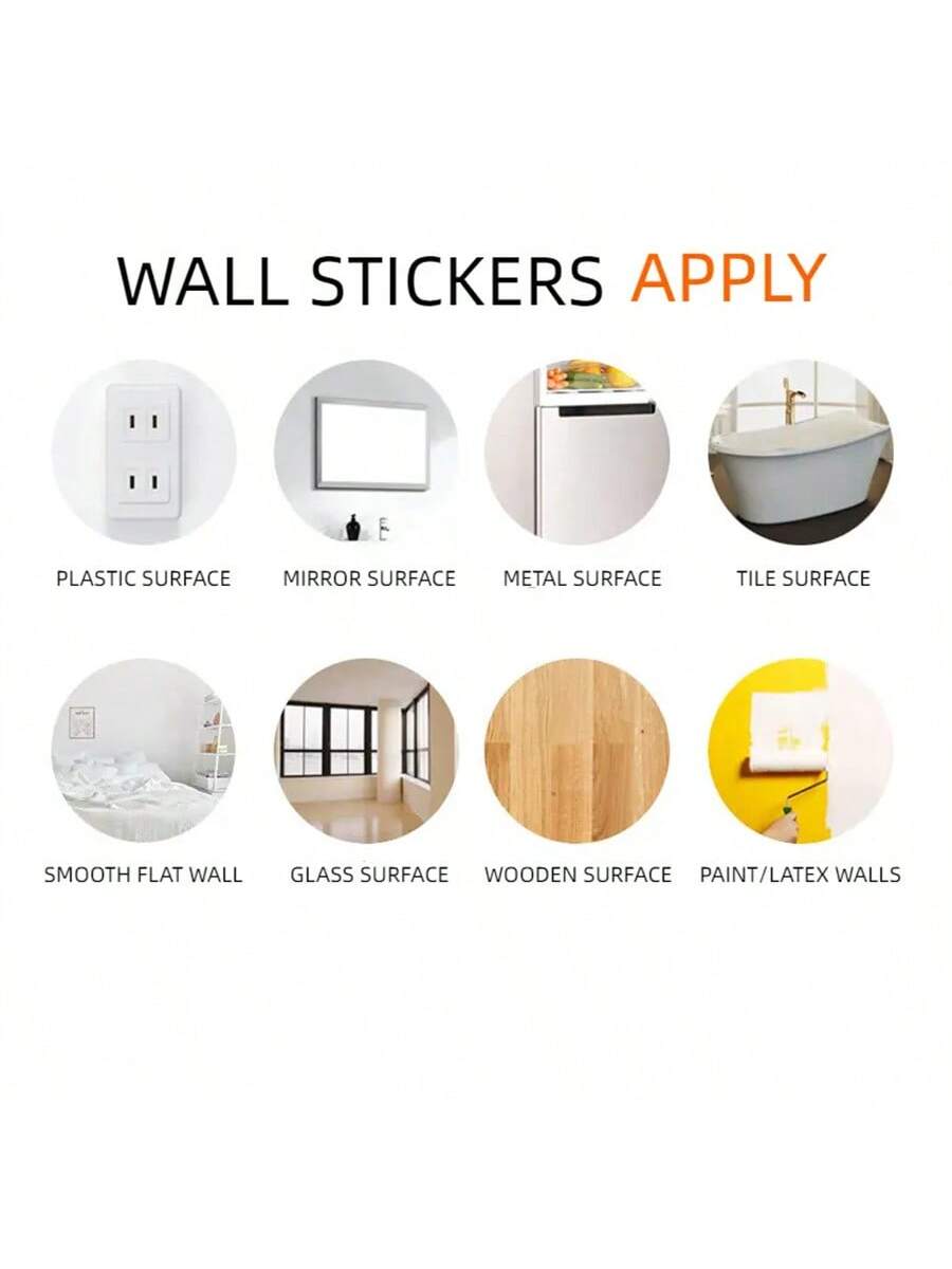 1pc Adorable Cartoon Wall Sticker- Perfect For Bedroom Or Home Entrance Decor! Baby Shower Family Decorations Gifts