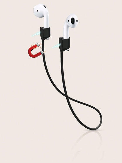 1pc Anti-Loss Rope Compatible With Apple AirPods, Magnetic Wireless Bluetooth Earphones Silicone Hanging Rope With Strong Adsorption, Anti-Loss Line
