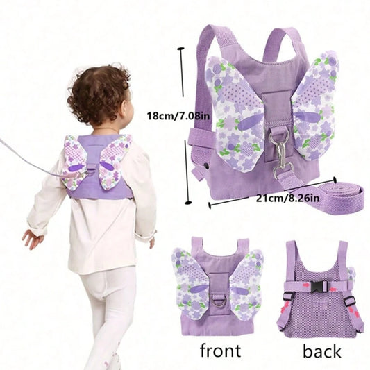 1pc Anti-Lost Toddler Backpack Leash, Child Safety Harness Strap With Butterfly Design