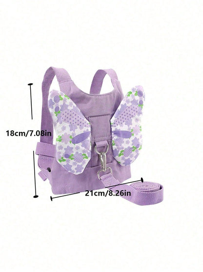 1pc Anti-Lost Toddler Backpack Leash, Child Safety Harness Strap With Butterfly Design