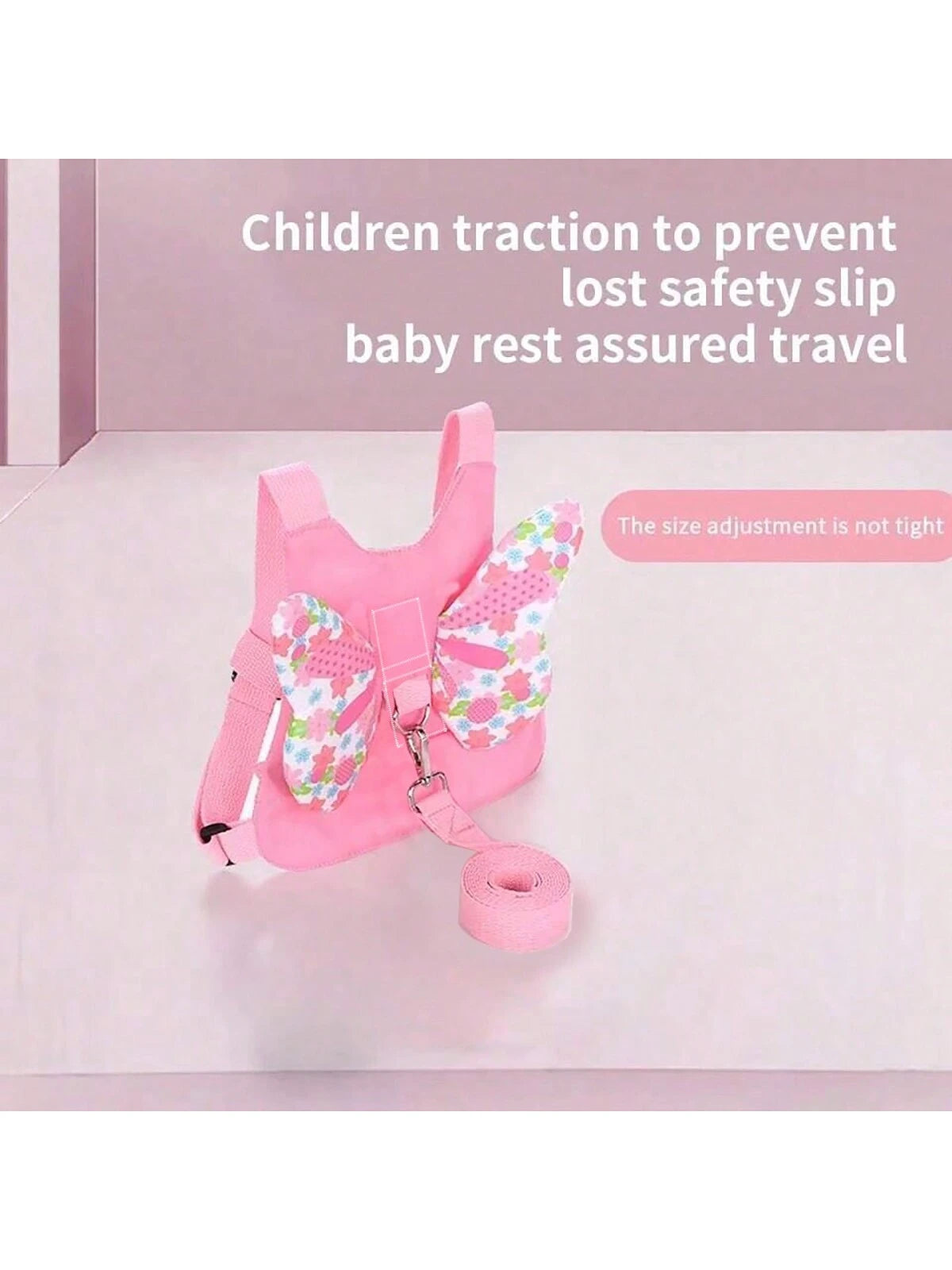 1pc Anti-Lost Toddler Backpack Leash, Child Safety Harness Strap With Butterfly Design