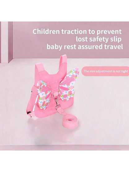 1pc Anti-Lost Toddler Backpack Leash, Child Safety Harness Strap With Butterfly Design