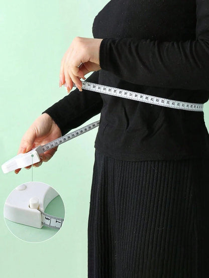 1PC Automatic High-Precision Measurement Of Three Circumference Ruler Fitness Ruler Waist Circumference Arm Circumference Hip Circumference Soft Ruler Multifunctional Automatic Tape Measure