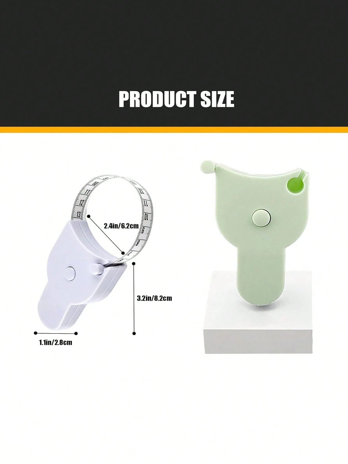 1PC Automatic High-Precision Measurement Of Three Circumference Ruler Fitness Ruler Waist Circumference Arm Circumference Hip Circumference Soft Ruler Multifunctional Automatic Tape Measure