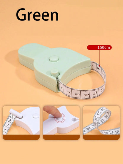 1PC Automatic High-Precision Measurement Of Three Circumference Ruler Fitness Ruler Waist Circumference Arm Circumference Hip Circumference Soft Ruler Multifunctional Automatic Tape Measure
