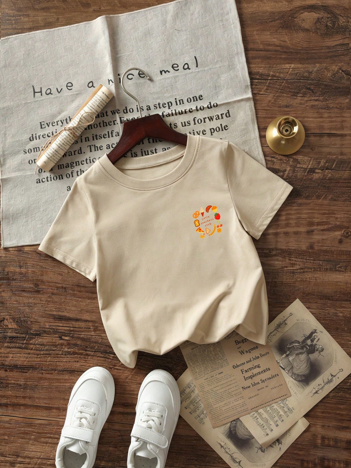 1pc Baby Boy Creative Cartoon Decorative Pattern Letter Slogan Print Basic Round Neck Short Sleeve T-Shirt, Baby Boy Casual Fashion
