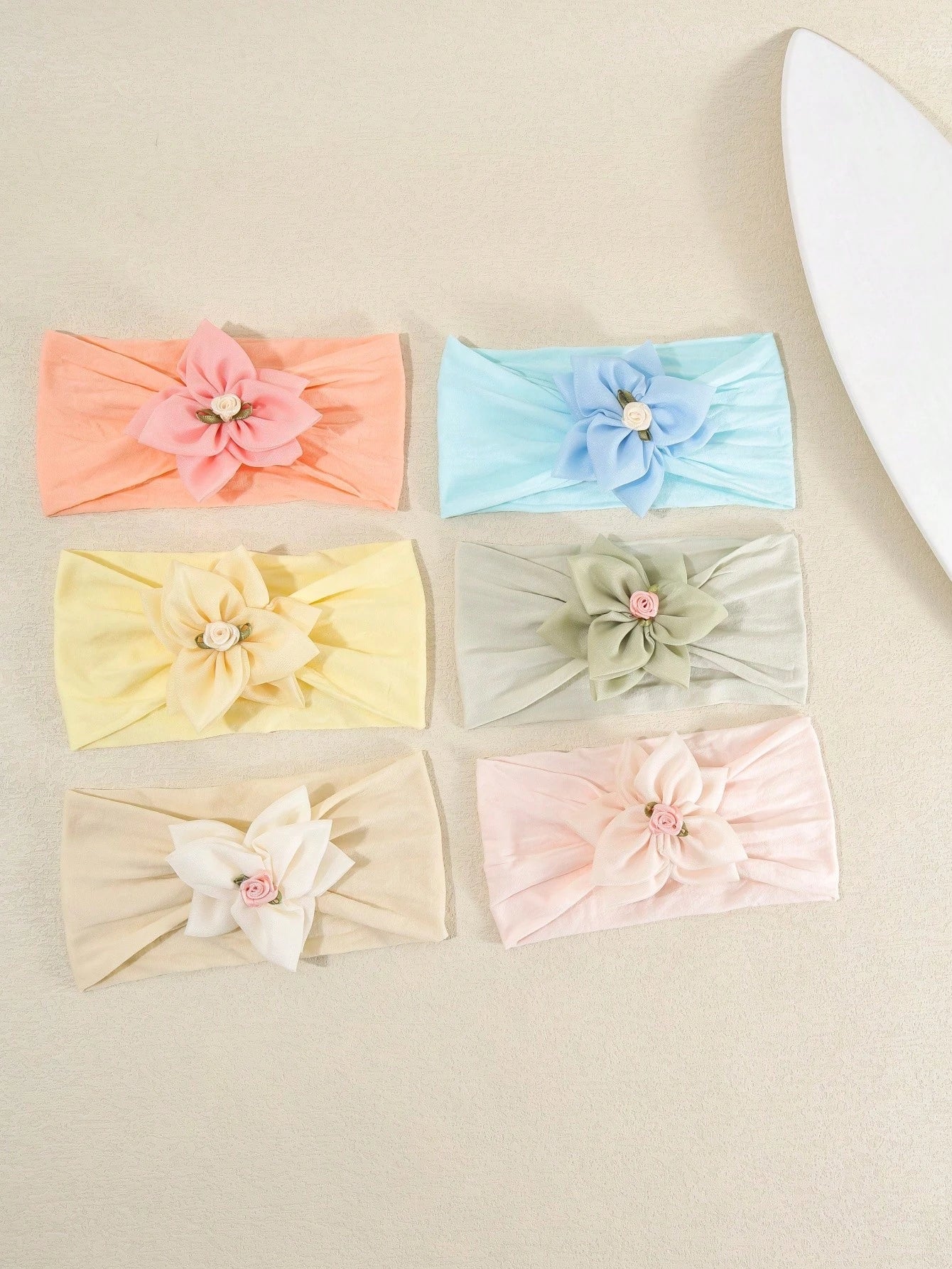 1pc Baby Princess Style Chiffon 3D Flower Headband, Sweet Flower Center Baby Headband, Soft And Comfortable Baby Hair Accessory, Suitable For Daily Wear, Photoshoots And Outdoor Activities