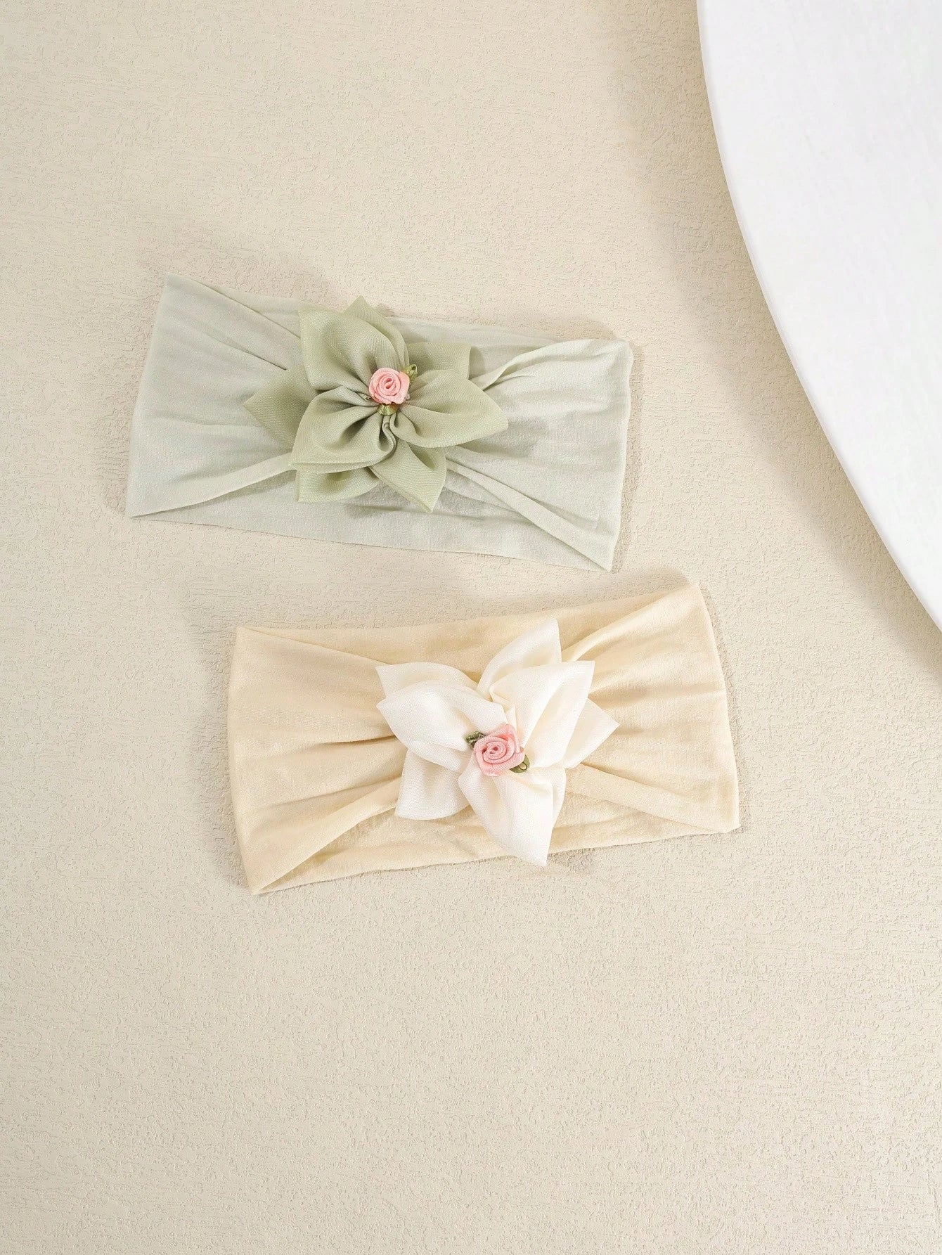 1pc Baby Princess Style Chiffon 3D Flower Headband, Sweet Flower Center Baby Headband, Soft And Comfortable Baby Hair Accessory, Suitable For Daily Wear, Photoshoots And Outdoor Activities