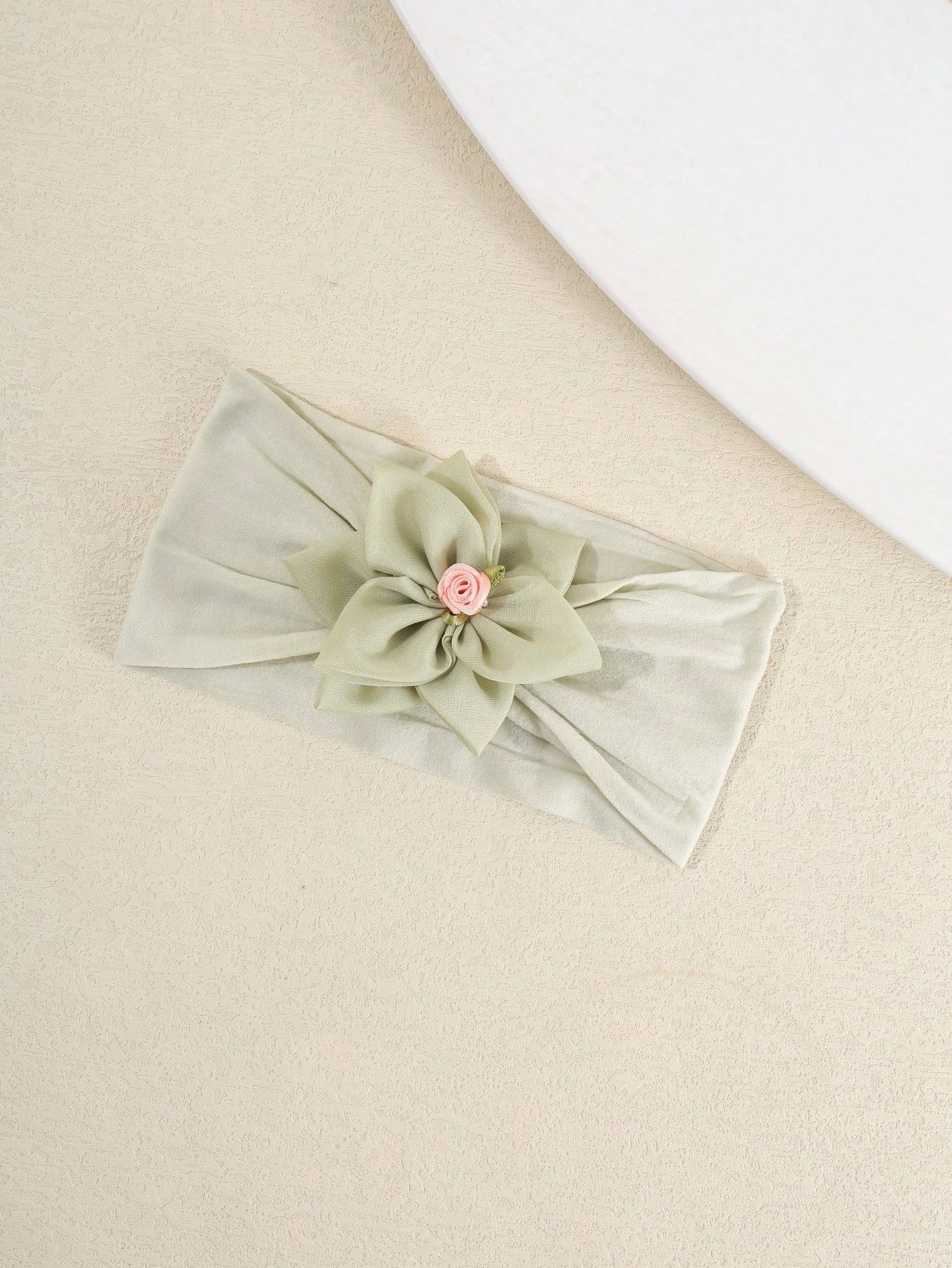 1pc Baby Princess Style Chiffon 3D Flower Headband, Sweet Flower Center Baby Headband, Soft And Comfortable Baby Hair Accessory, Suitable For Daily Wear, Photoshoots And Outdoor Activities