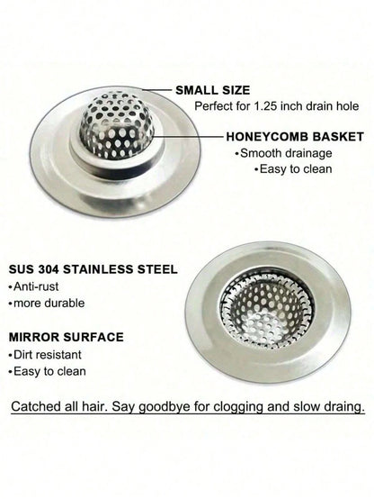 1Pc Bathroom Sewer Hair Strainer, Sink Strainer For Bathroom, Tub And Shower Sewers, Bathroom Specific Home Bathroom Decor Fall Decor Back To School