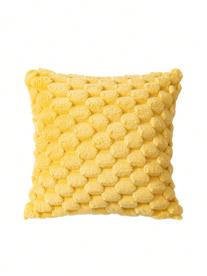 1pc Bohemian Style Tortoise Shell Patterned Plush Cushion Cover, Suitable For Living Room, Bedroom, Outdoor Use All Year Round