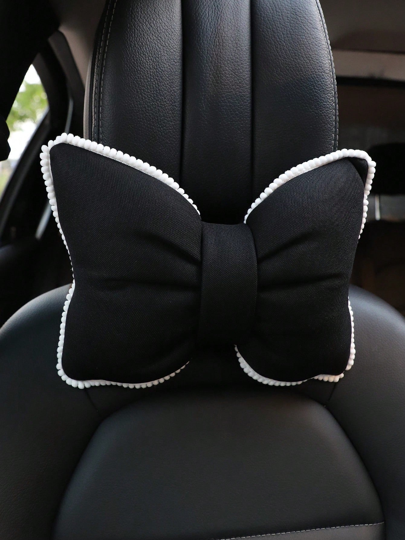 1pc Bow Design Car Neck Pillow, Car Accessories Women