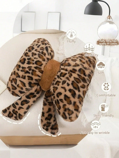 1pc Bowknot Decorative Cute Cushion, Suitable For Bed Sofa, Soft Plush Cushion Gift, Suitable For Sofa Bedroom Living Room Home Decor, Room Decor, Cushion Cover, Bedroom Room Decor, Outdoor Pillows, T