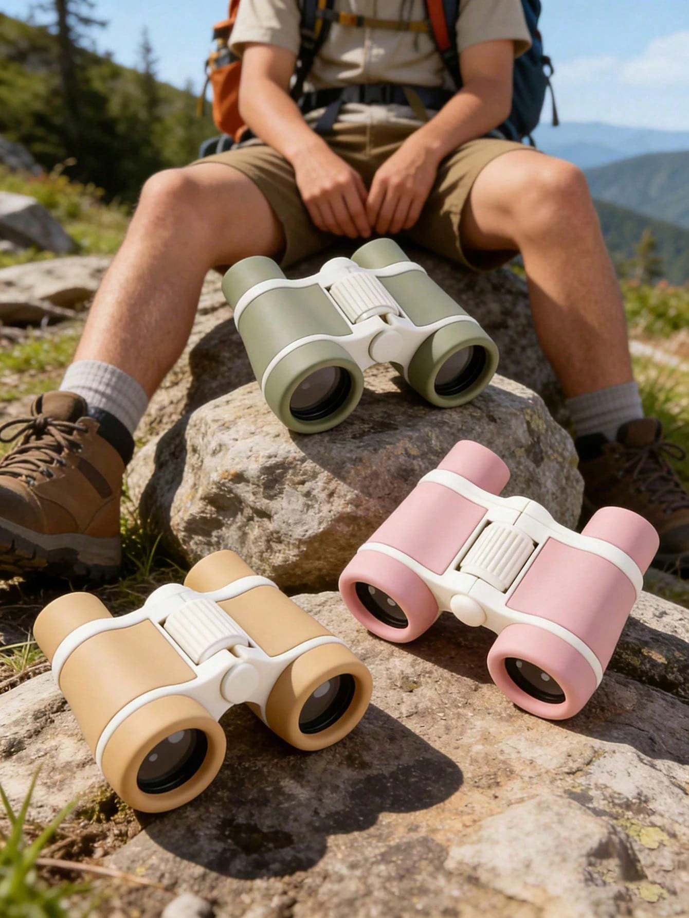 1pc Camping Binoculars, Portable Folding Outdoor Telescope With Strap, Beginner Telescope For Camping, Travel, Sightseeing, Camping Gear And Camping Essentials, Perfect Christmas/Back To School/Birthd