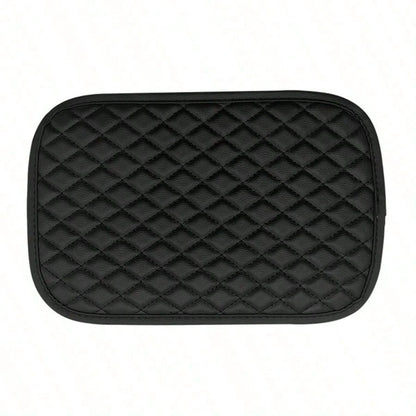 1pc Car Center Console Pad, PU Leather Center Console Mats, Universal Car Armrest Pad, Breathable Vehicle Armrest Box Pad, Soft Central Handrail Box Cover Pad, Car Interior Anti-Slip Armrest Cushion P