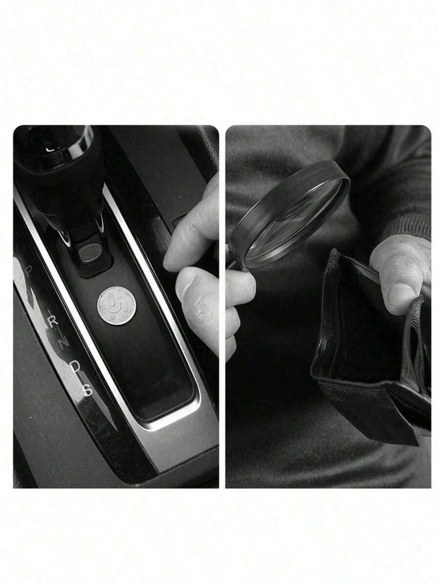 1pc Car Coin Storage Box, Car Coin Clip, Mixed Coin Bank, Multifunctional Adhesive Coin Holder For Car
