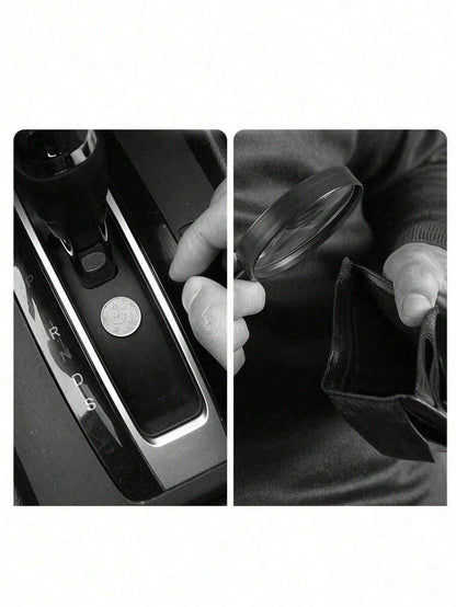 1pc Car Coin Storage Box, Car Coin Clip, Mixed Coin Bank, Multifunctional Adhesive Coin Holder For Car