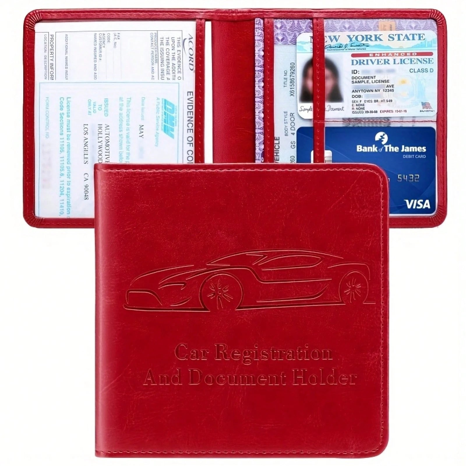 1pc Car Driver'S License Holder, Portable Multifunctional Document Pouch, Coin Purse, Card Holder, Unisex 11K+ Sold Sourced From Chisheng Home Furnishing Bouti