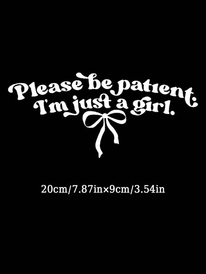 1pc Car Exterior Stickers, Home Decoration Stickers, Personalized Text Stickers
