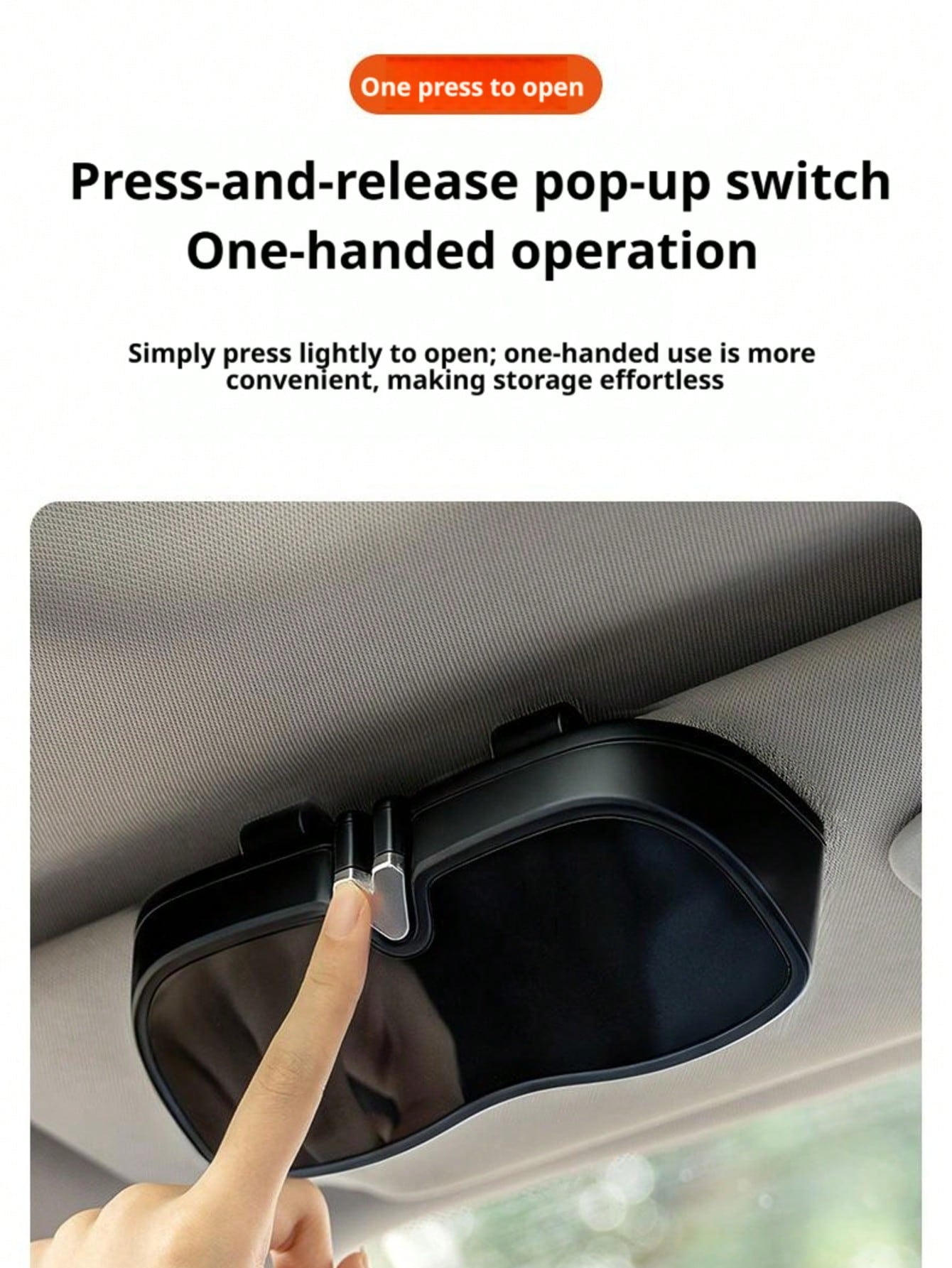 1PC Car Glasses Box Portable Car Fashion Glasses Holder In The Car Driving Glasses Holder Eyeglass Case Sun Visor Car Lenses Holder
