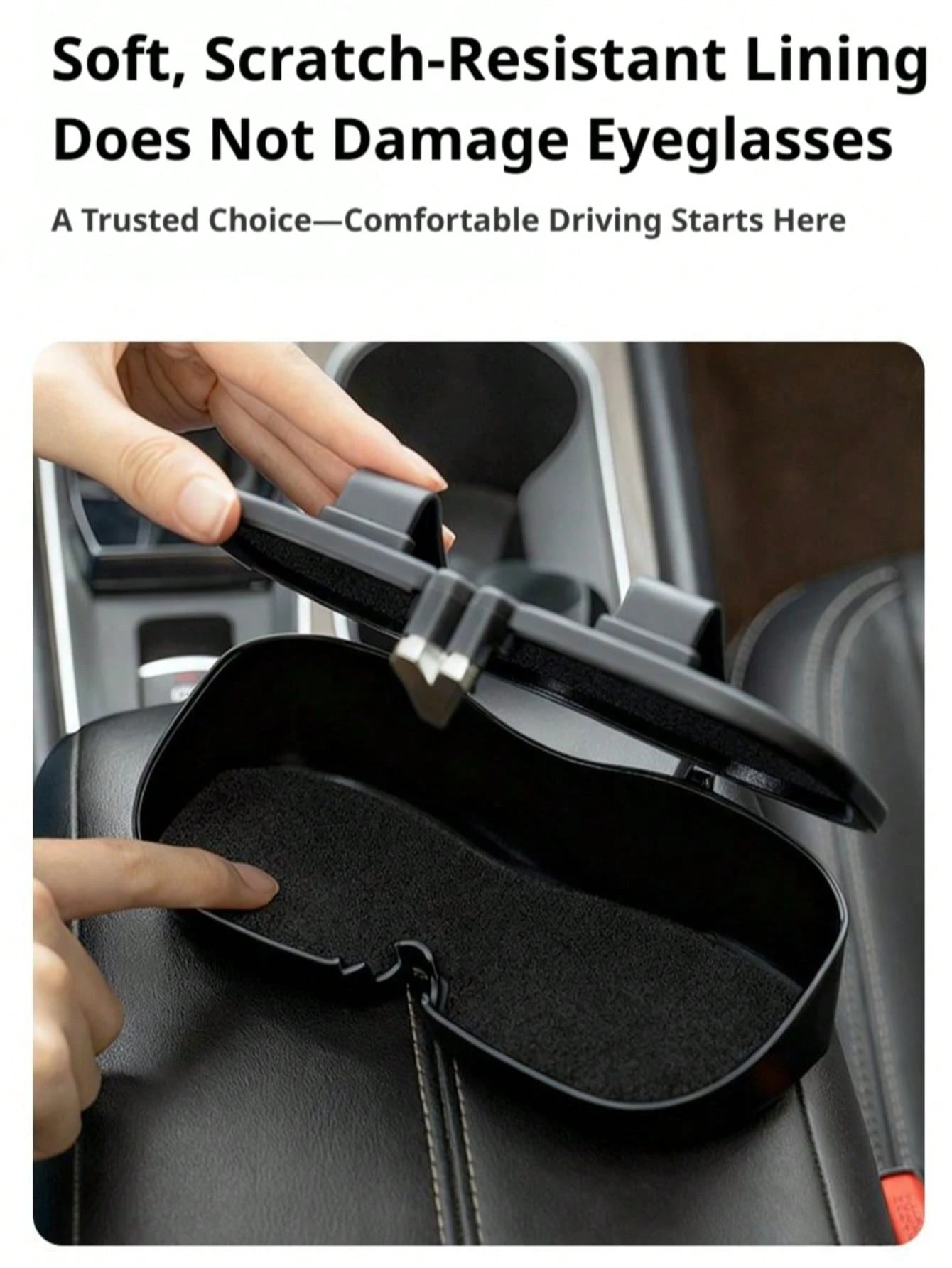 1PC Car Glasses Box Portable Car Fashion Glasses Holder In The Car Driving Glasses Holder Eyeglass Case Sun Visor Car Lenses Holder