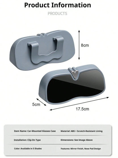 1PC Car Glasses Box Portable Car Fashion Glasses Holder In The Car Driving Glasses Holder Eyeglass Case Sun Visor Car Lenses Holder