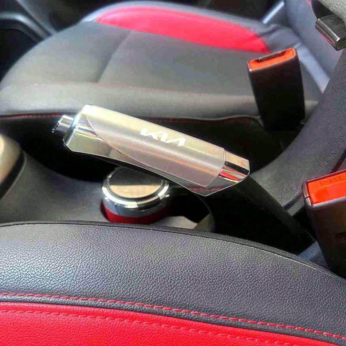 1pc Car Hand Brake Cover Handbrake Grips Protection Carbon Fiber For Kia Rio Ceed Sportage Cerato Soul Sorento Picanto Optima