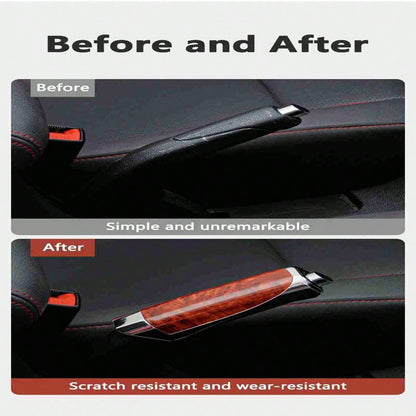 1pc Car Hand Brake Cover Handbrake Grips Protection Carbon Fiber For Kia Rio Ceed Sportage Cerato Soul Sorento Picanto Optima