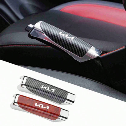 1pc Car Hand Brake Cover Handbrake Grips Protection Carbon Fiber For Kia Rio Ceed Sportage Cerato Soul Sorento Picanto Optima