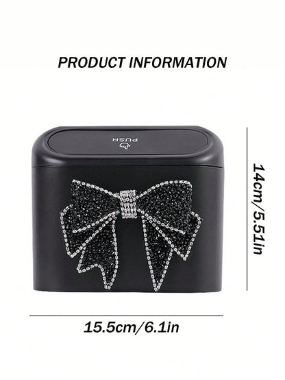 1pc Car Mounted Garbage Bin Hanging Car Decoration Garbage Bin Car Interior Storage Cleaning Garbage Bin Car Mounted Storage Waterproof Car Accessories