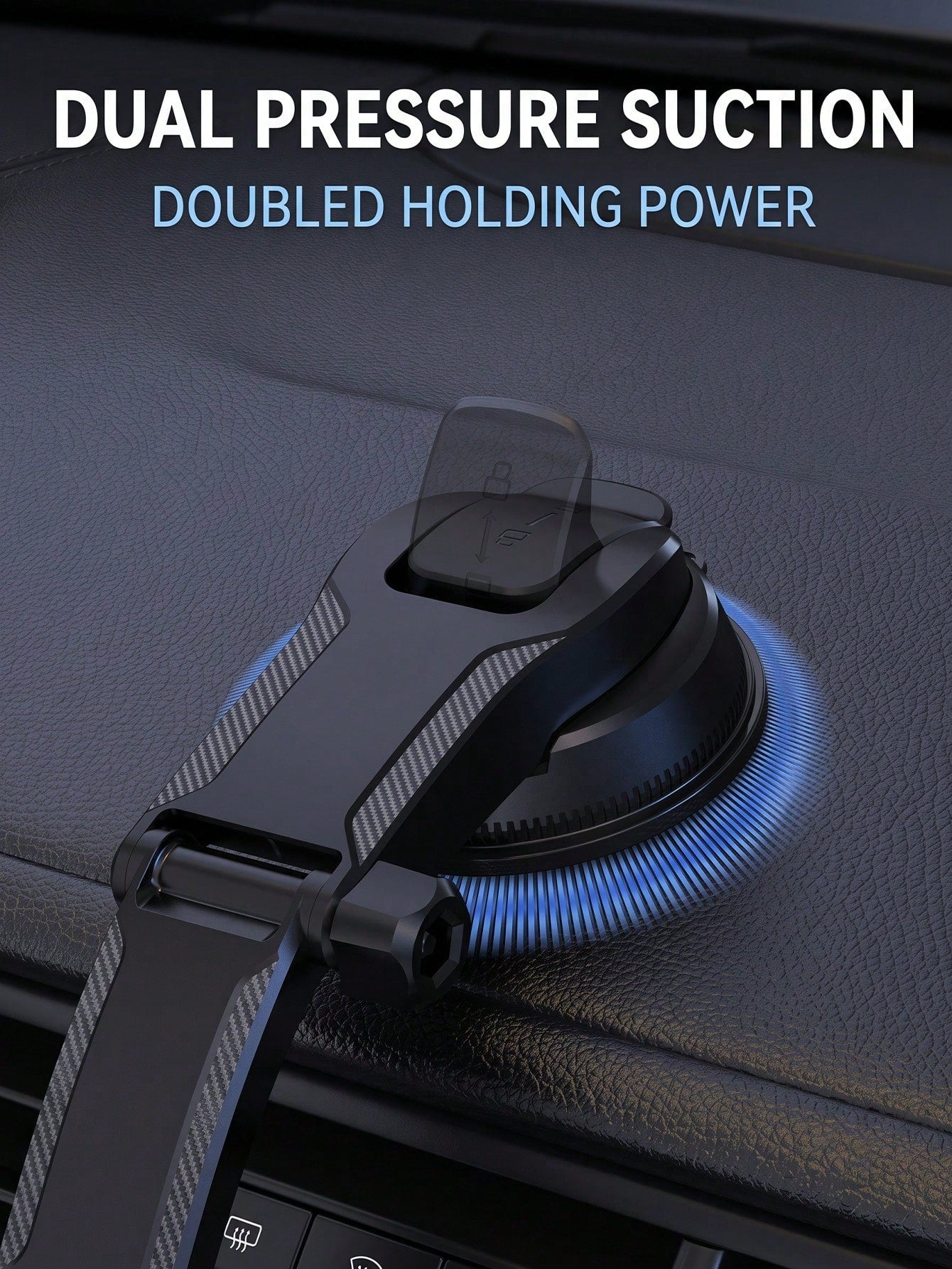 1pc Car Phone Holder Mount, Upgraded 360° Rotation Dashboard Stand, Strong Suction Handsfree Phone Mount, Universal Compatible For Car GPS Navigation
