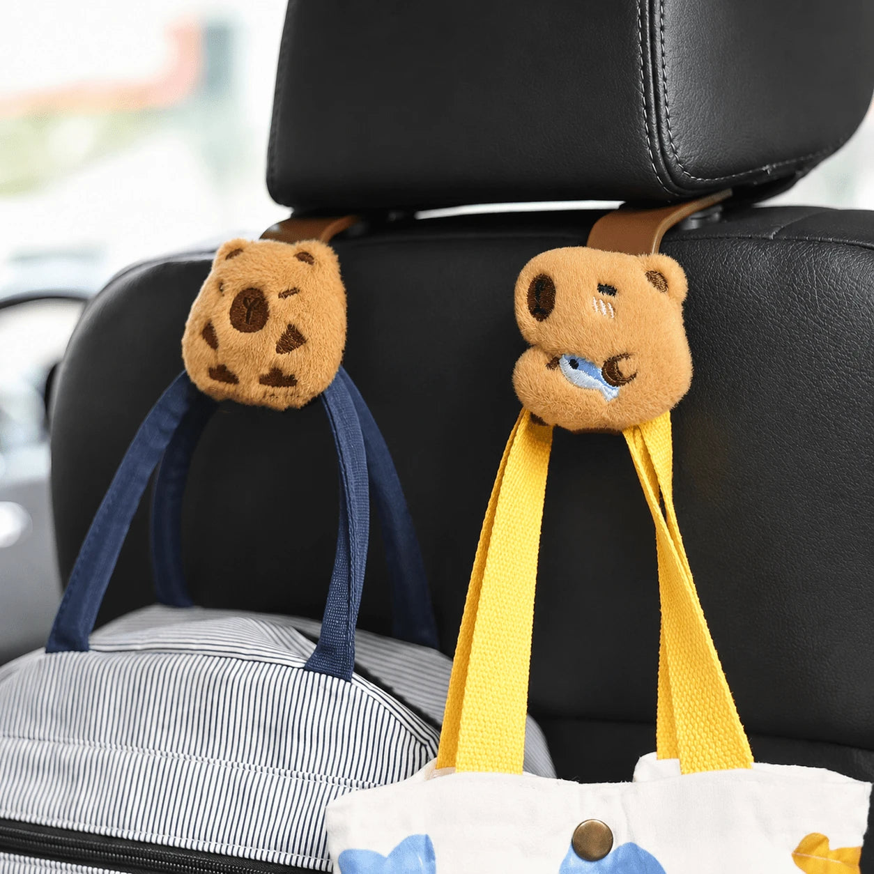 1Pc Car Seat Hook, Capybara Car Back Seat Storage Accessories, Car Decoration, Car Accessories, Can Be Hung On Seat Cushions, Car Travel Accessories,Travel Essentials