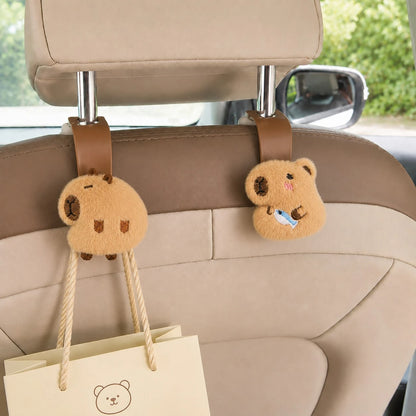 1Pc Car Seat Hook, Capybara Car Back Seat Storage Accessories, Car Decoration, Car Accessories, Can Be Hung On Seat Cushions, Car Travel Accessories,Travel Essentials