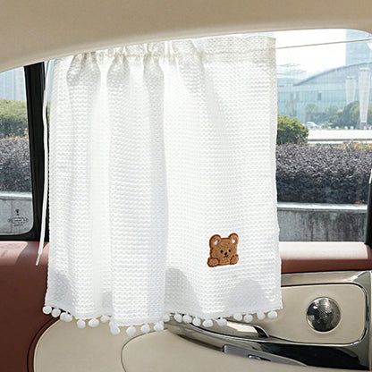 1pc Car Side Window Sunshade Suction Cup Interior Curtain Baby Children UV Protection Heat Insulation