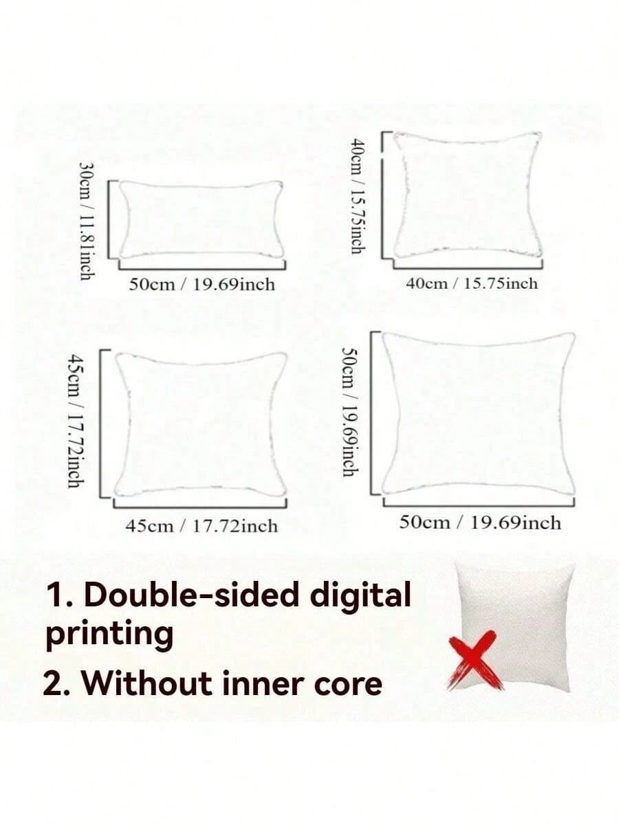 1pc Classic Plaid Pillow Cover, Retro Cushion Pillow Sham, Scottish Style Decorative Pillow Case, French Sofa Pillow Slip, Without Insert, Removable Zipper Cover