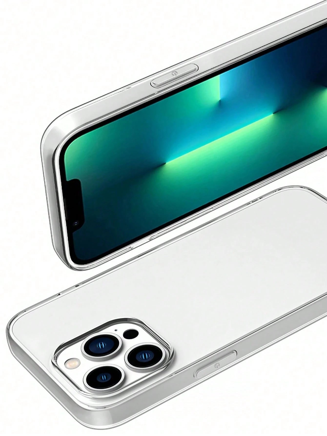 1pc Classic Transparent Soft Phone Case With Large Hole, Compatible With IPhone, Galaxy And Other Smartphones, International Version,  Not The Domestic Version