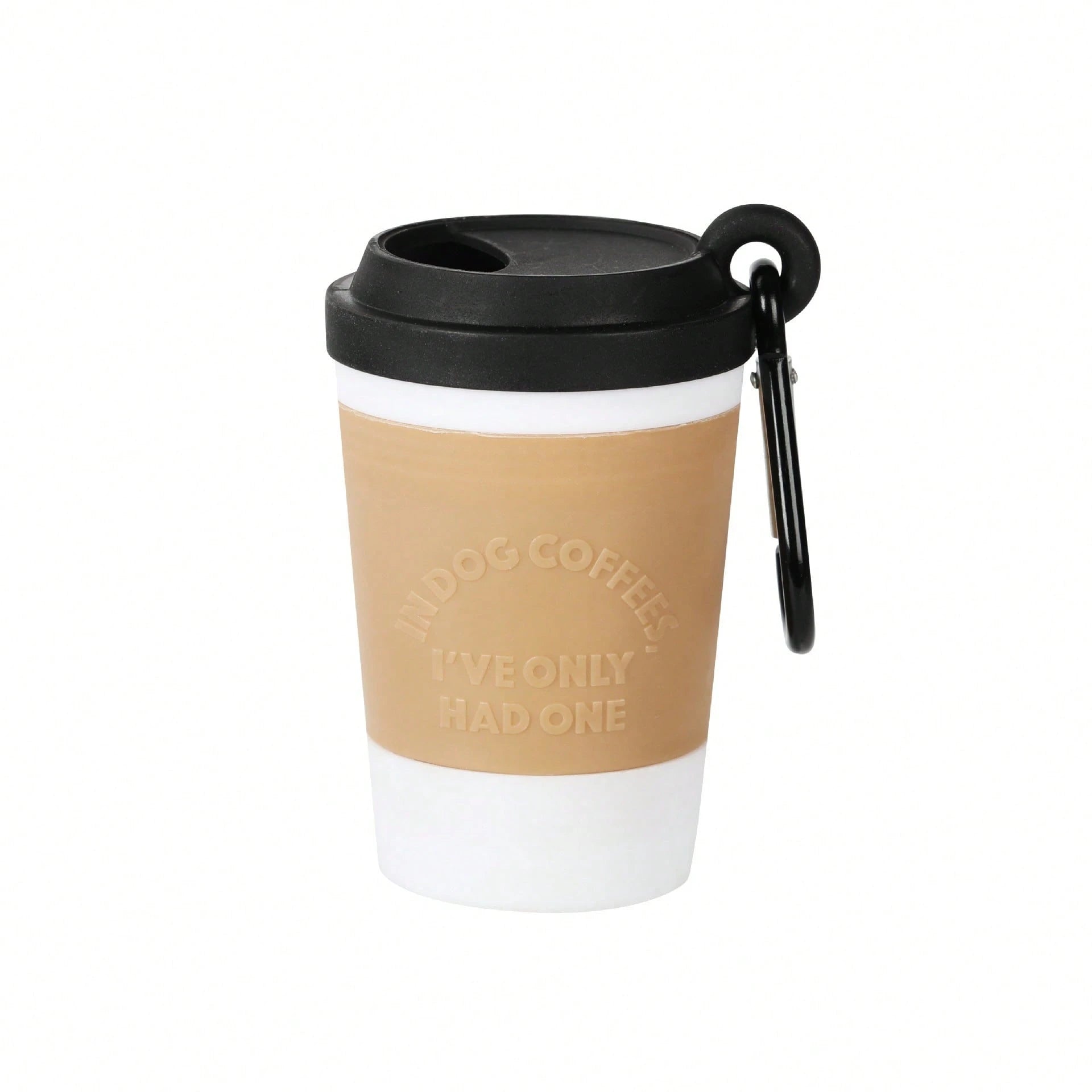 1pc Coffee Cup Shaped Durable Pet Waste Bag Dispenser With Trash Bags, Suitable For Dog Walking And Outdoor Travel, Cute Cartoon Creative Design, Hygienic, Random Waste Pickup Tool And Plastic Bag Sty