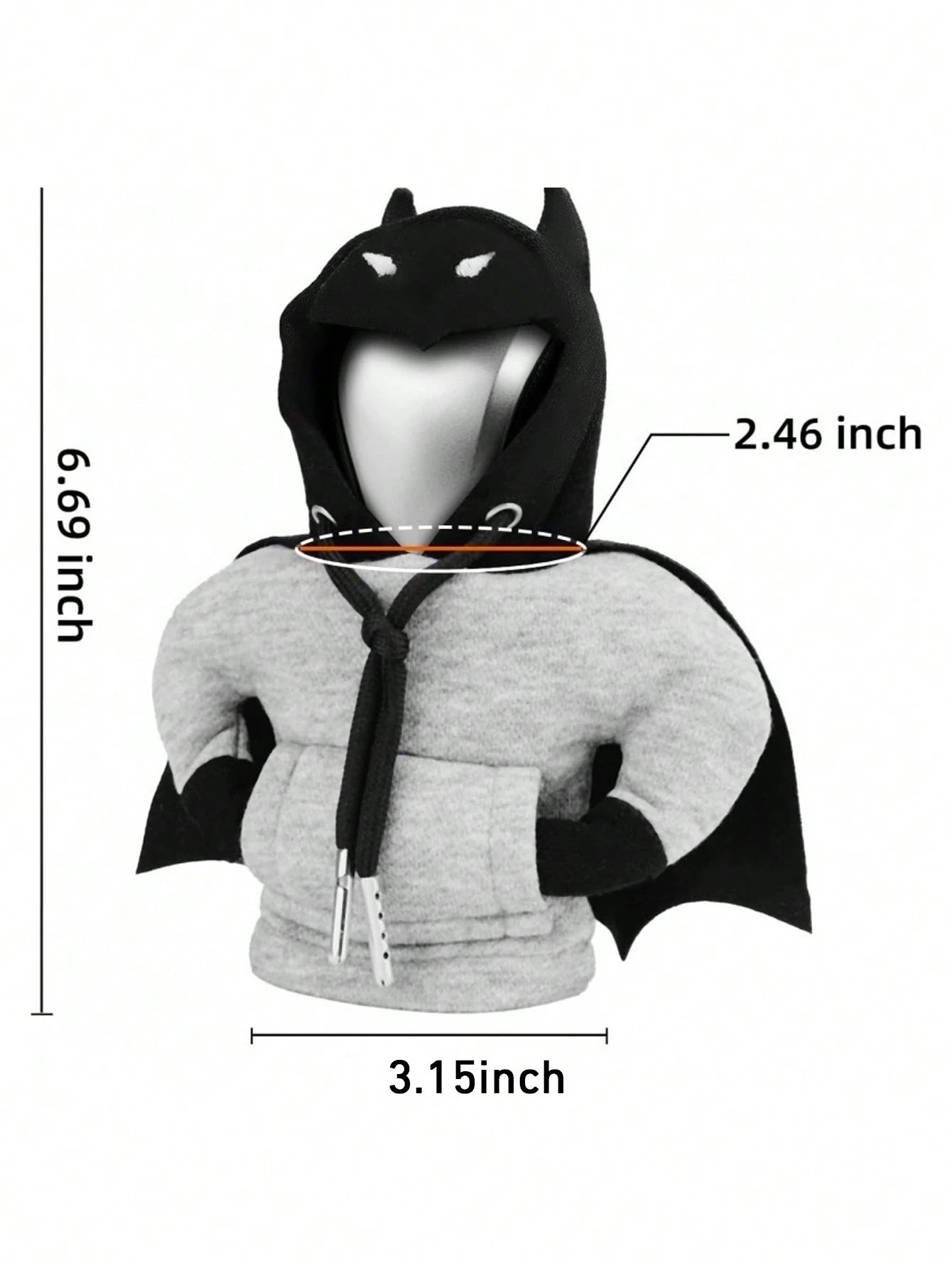 1pc Creative Bat Shaped Car Gear Shift Knob Cover, Fits For Car Interior Decor, Dust-Proof Gear Shift Sleeve, Manual Transmission Shifter Handle Cover,Car Accessories,Men's Gifts,Car Accessories