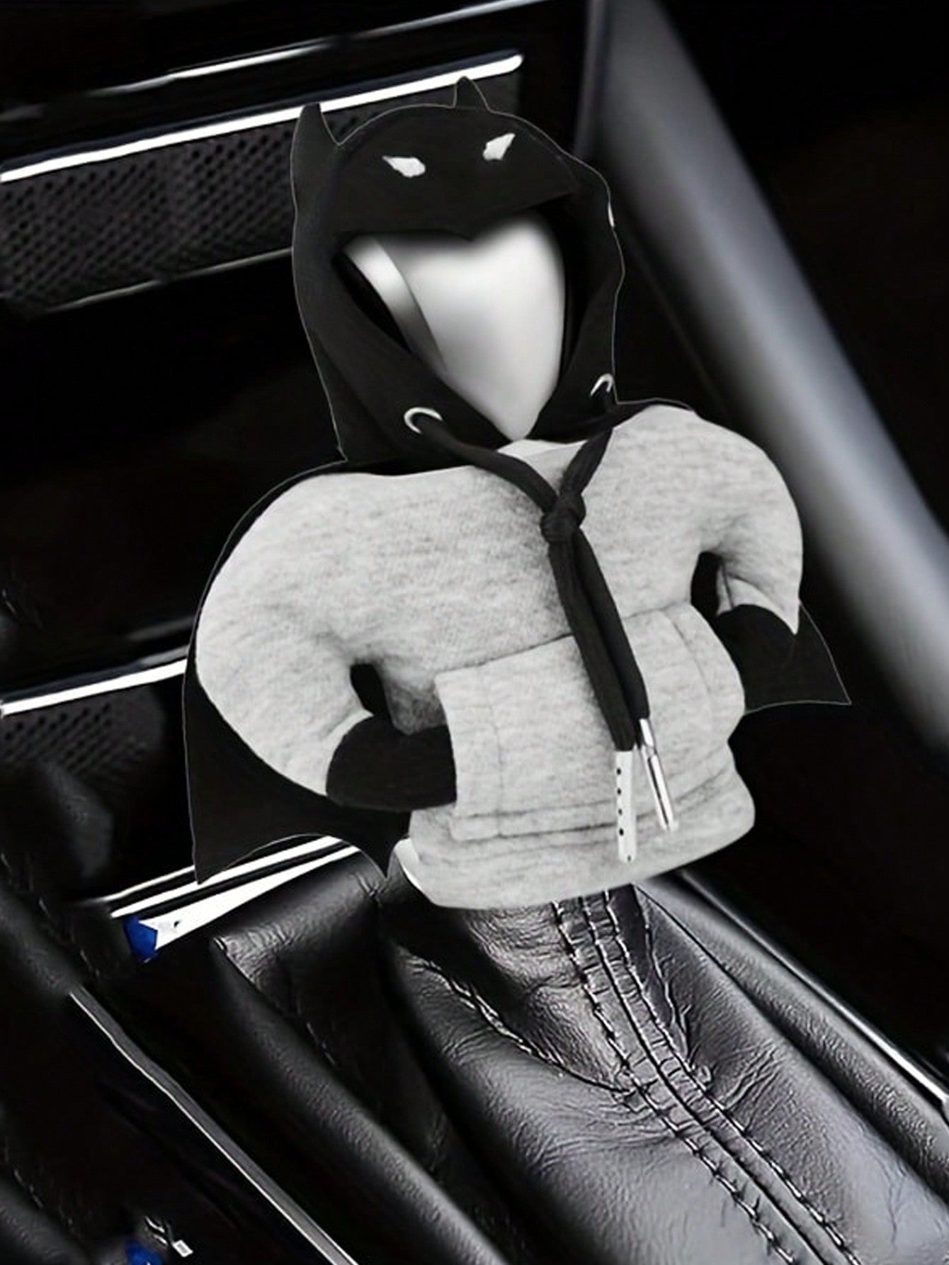 1pc Creative Bat Shaped Car Gear Shift Knob Cover, Fits For Car Interior Decor, Dust-Proof Gear Shift Sleeve, Manual Transmission Shifter Handle Cover,Car Accessories,Men's Gifts,Car Accessories