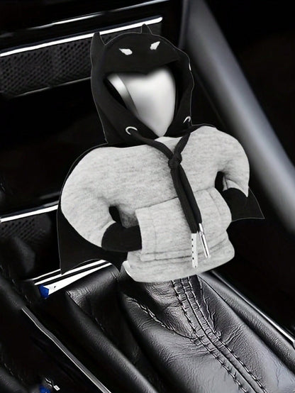 1pc Creative Bat Shaped Car Gear Shift Knob Cover, Fits For Car Interior Decor, Dust-Proof Gear Shift Sleeve, Manual Transmission Shifter Handle Cover,Car Accessories,Men's Gifts,Car Accessories