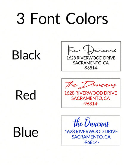 1pc Custom Text Return Address Stamps Self Inking, Personalized Stamps For Mailing, Office Supplies Seal, Customized Postage Stamps, Return To Sender Stamp, Black Name Stamp, Business Stamp